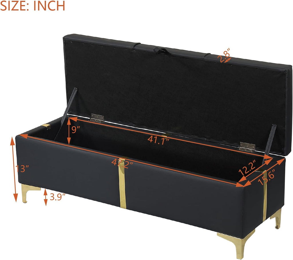 Queen Size Lift Up Storage Bed with Storage Ottoman, Queen Bed Frame with Tufted Headboard/Hydraulic Storage, 2-Pieces Queen Bedroom Sets, Easy Assembly, Pink(Black with Gold,Queen with Bench)