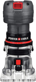 PORTER-CABLE Porter Cable Router, Variable Speed, 1/4-Inch Laminate Trimmer, 5.6-Amp (PCE6435)