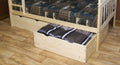 A & L Furniture 2 Piece Bed Drawers, Twin, Unfinished