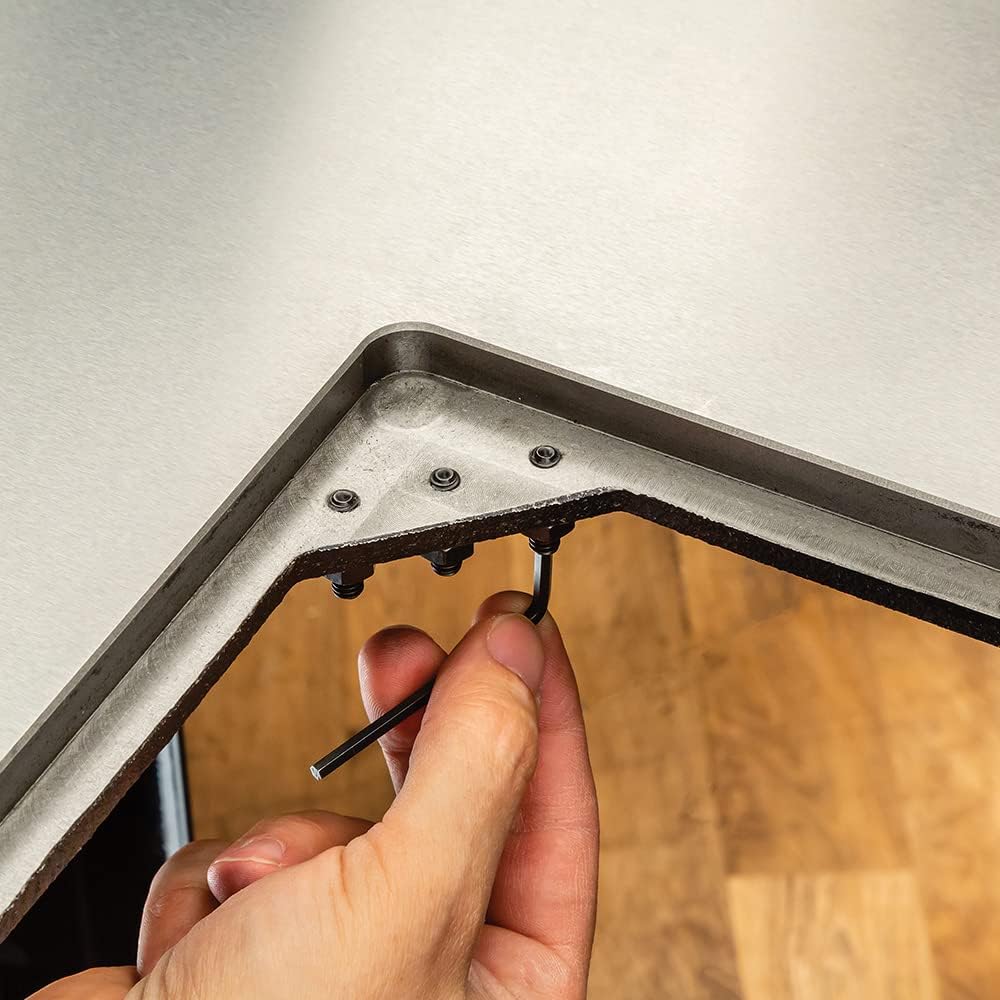 1-½' Thick ProMax Cast Iron Router Table Top - Smooth Routing Table Router w/Truss Head Machine Screw, Plate Levelling Screw, Split Lock Washer, Hex Nut - Professional Routing Table Woodworking Tools