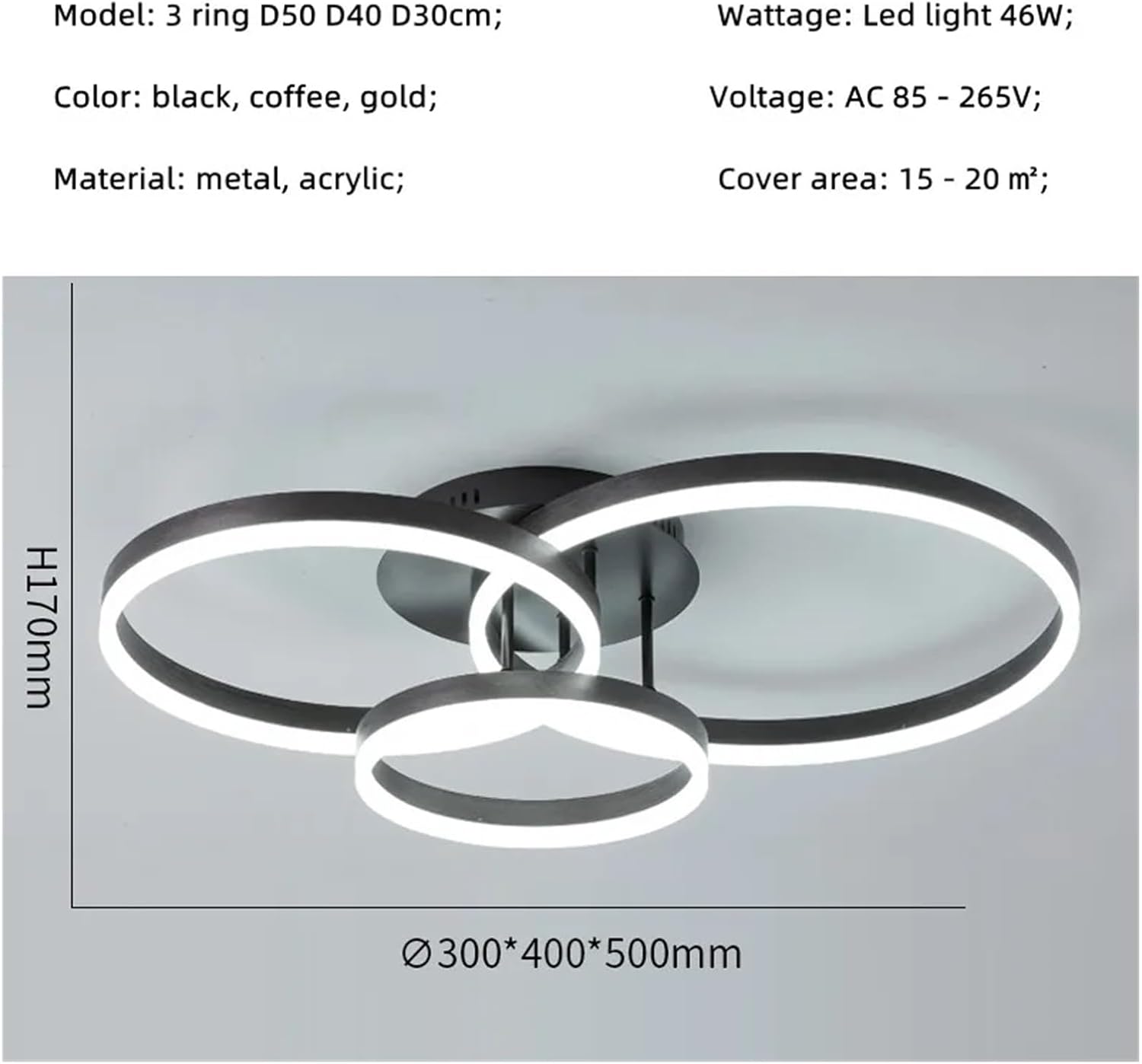 Modern Painted Circle Led Ceiling Chandelier Living Room Ring Mounted Ceiling Lights Acrylic Nordic Ceiling Lamp Led Luminarias