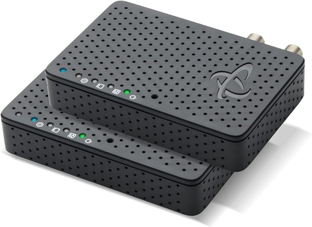 Hitron MoCA 2.5 Network Adapter (2-Pack) - Requires Connected Coax Network | Up to 1 Gbps Ethernet Over Existing Coax | Ideal for Cable Internet Homes | 2 HTEM4 Adapters