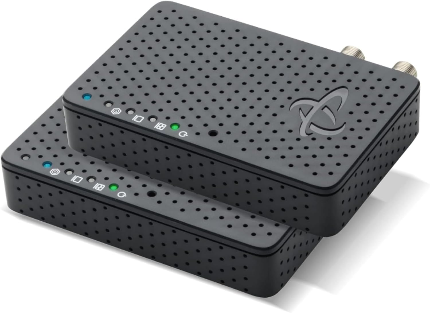 Hitron MoCA 2.5 Network Adapter (2-Pack) - Requires Connected Coax Network | Up to 1 Gbps Ethernet Over Existing Coax | Ideal for Cable Internet Homes | 2 HTEM4 Adapters