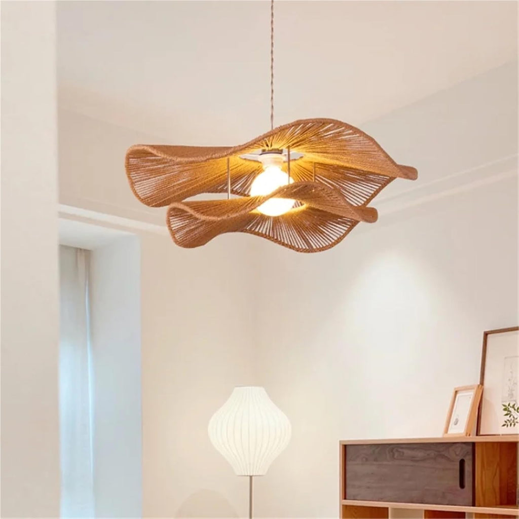 Minimalism E27 Led Pendant Lights Dining Room Hand Knitted Hemp Rope Suspend Lamp Fixtures Droplight Led Luminaria