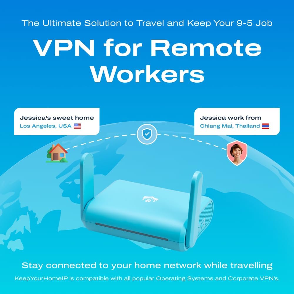 Maui MA-B256, Server & Travel Router VPN – Secure Home Network Access from Anywhere, Keep Your Home IP Wherever You are, and Enjoy Private, Full VPN Control