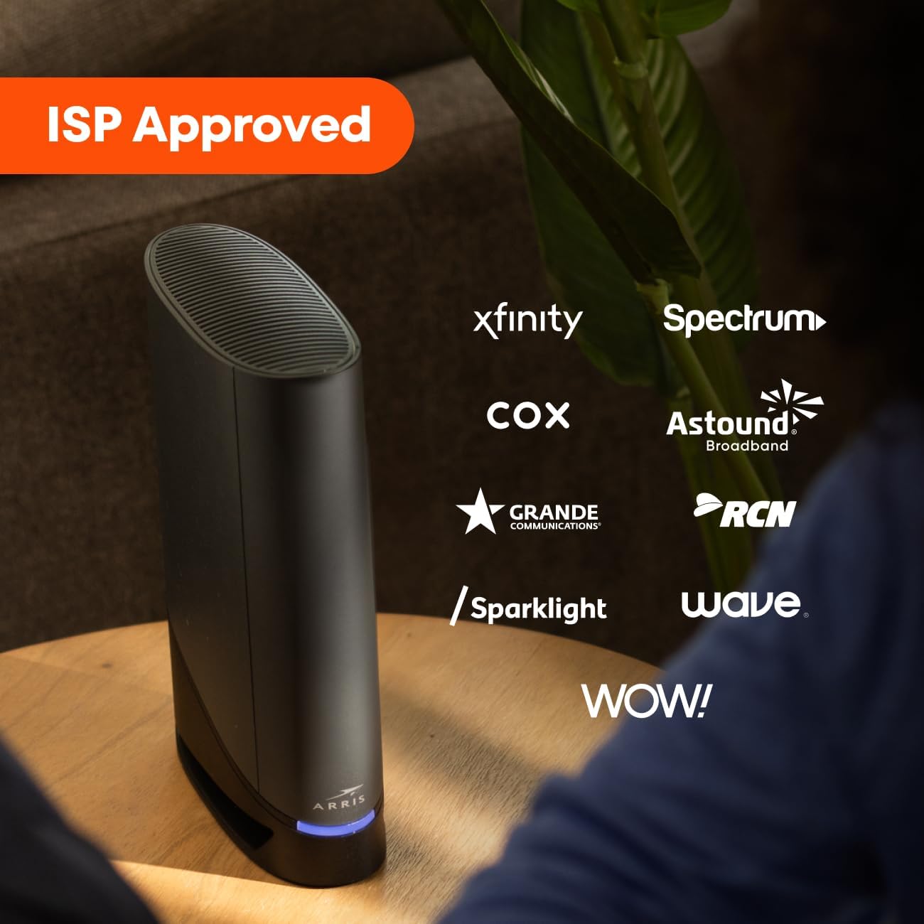 ARRIS (G36) - Cable Modem Router Combo - Fast DOCSIS 3.1 Gigabit WiFi 6 (AX3000), 1.2 Gbps Max Speeds, Approved for Comcast Xfinity, Cox, Spectrum & More [Check with your provider for compatibility]