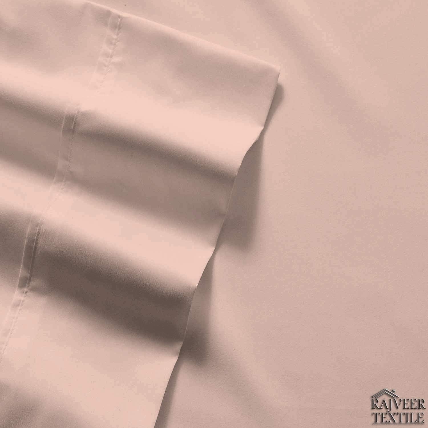 5 Piece Sheet Set- Egyptian Cotton 600 Thread Count - Luxury Bedding Set Fits Up to 15 Inches Deep Pocket - 5 Piece Sheet Set (Split King Size, Blush)