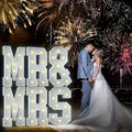 3FT MR&MRS White Letter Lights 6Pcs Set, Large Shiny Warm Light Signs, Romantic Decor for Wedding, Proposal, Confession, Surprise Party & Anniversary Celebration