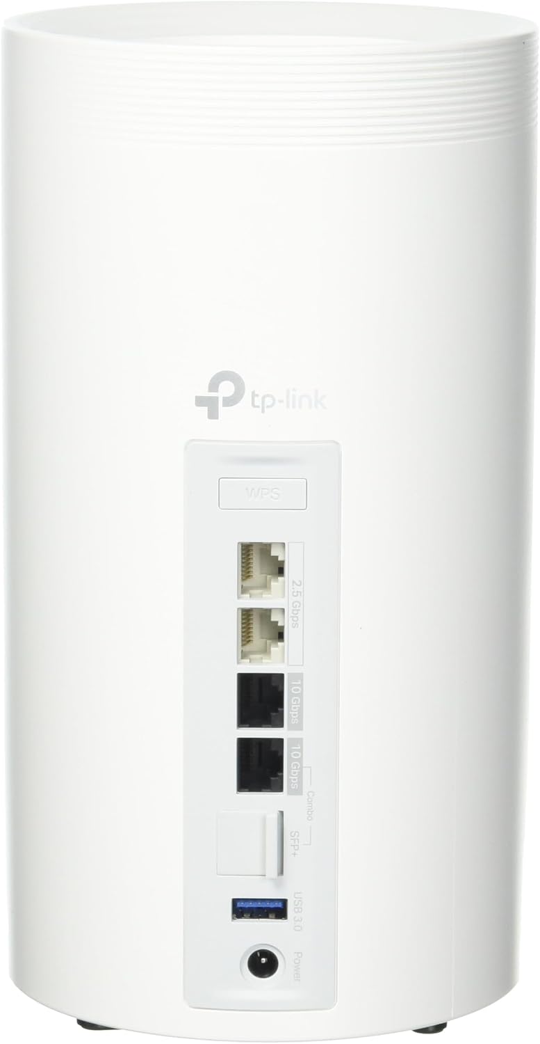 TP-Link Deco 7 Elite BE95 Quad-Band WiFi 7 BE33000 Whole Home Mesh System - 16-Stream, 2x 10G + 2x 2.5G Ports Wired Backhaul, 12 x High-Gain Antennas, VPN, AI-Roaming, 4x4 MU-MIMO, HomeShield (3-Pack)