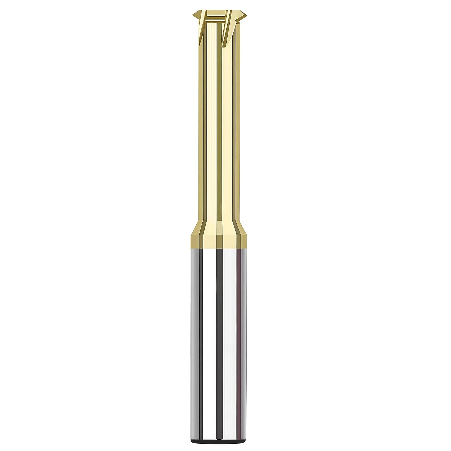 9/16-18 UNF Solid Carbide Micro UN Thread Mills Single Form Coated Threading Cutter CNC Blind Milling Bits Deep Holemaking for High-Temp Titanium Alloy Stainless Steels