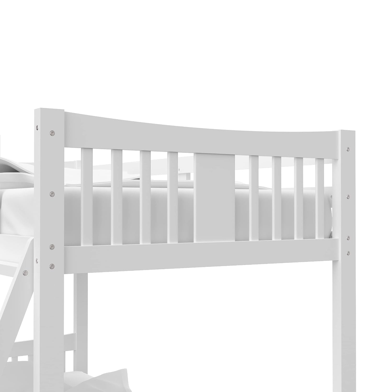 Storkcraft Caribou Bunk Bed Twin Over Twin Bunk Bed (White) - GREENGUARD Gold Certified, Twin Bunk Beds for Kids, Converts to 2 Individual Twin Beds, Bunk Beds for Kids