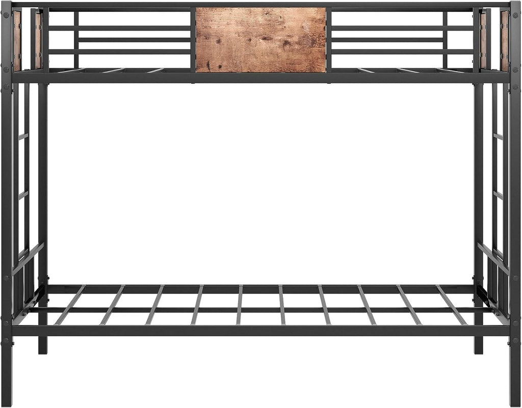 SECOLI 2024 Bedroom Furniture Twin Twin Size Bunk Bed Black