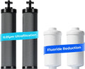 [Ultrafiltration] Waterdrop Gravity Water Filter, Replacement for Berkey®, Purewell®, BB9-2® Black Filters & PF-2® Fluoride Filters, Waterdrop Gravity Water Filter System, NSF/ANSI 372 Standard