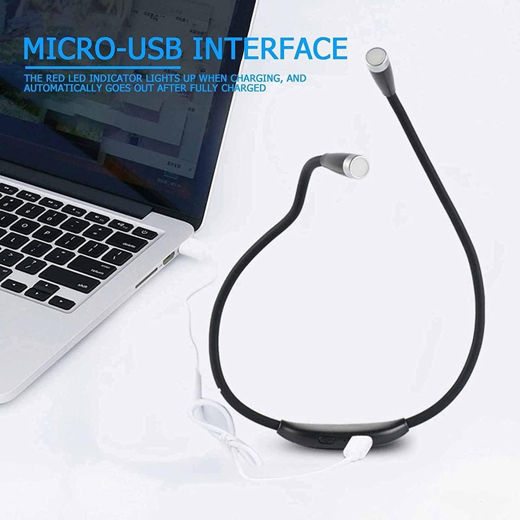 Rechargeable Neck Reading Light,Portable,Long Lasting,Perfect for Book Reading,Craft & Outdoor