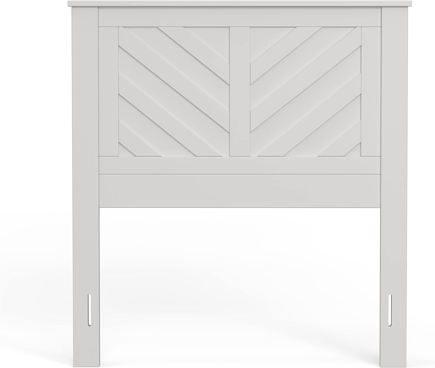 Glenwillow Home LaFerme Wood Panel Headboard in White - Twin Size