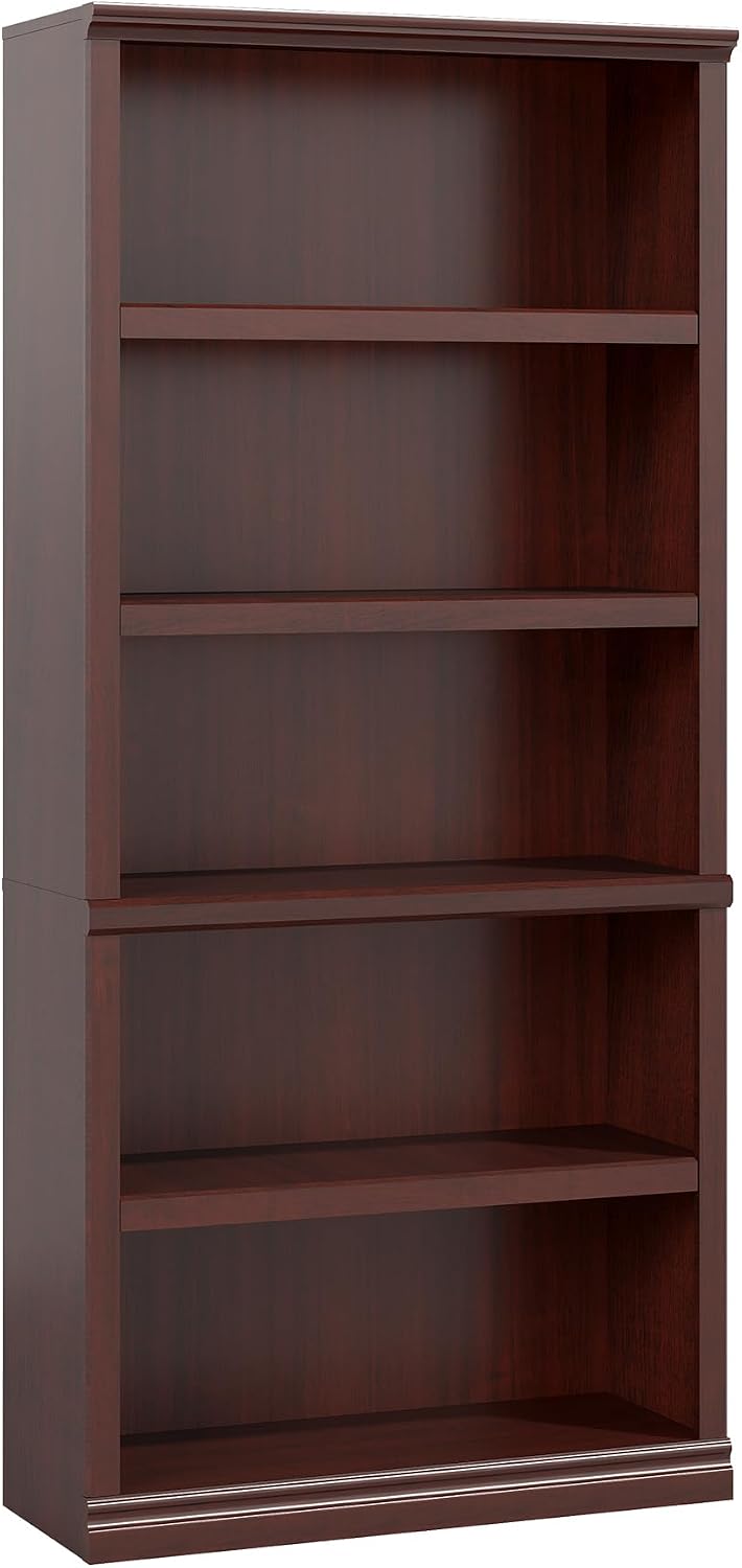Bevfint Bookshelf, Open Storage 70 Inch Tall 5 Shelf Bookcase, Floor Standing Bookshelves and Bookcases, Book case for Farmhouse Library Office Bedroom Kids, Mahogany - 5 Tier
