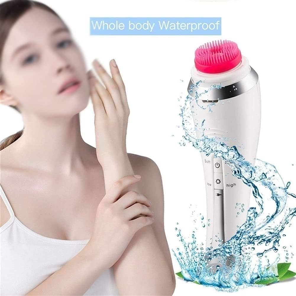 Electric Face Cleansing Brush, Facial Spin Brush with 3 Rotating Brush Heads, Waterproof, USB Rechargeable, Face Brush for Exfoliation and Deep Cleaning The Perfect Ideal Gift