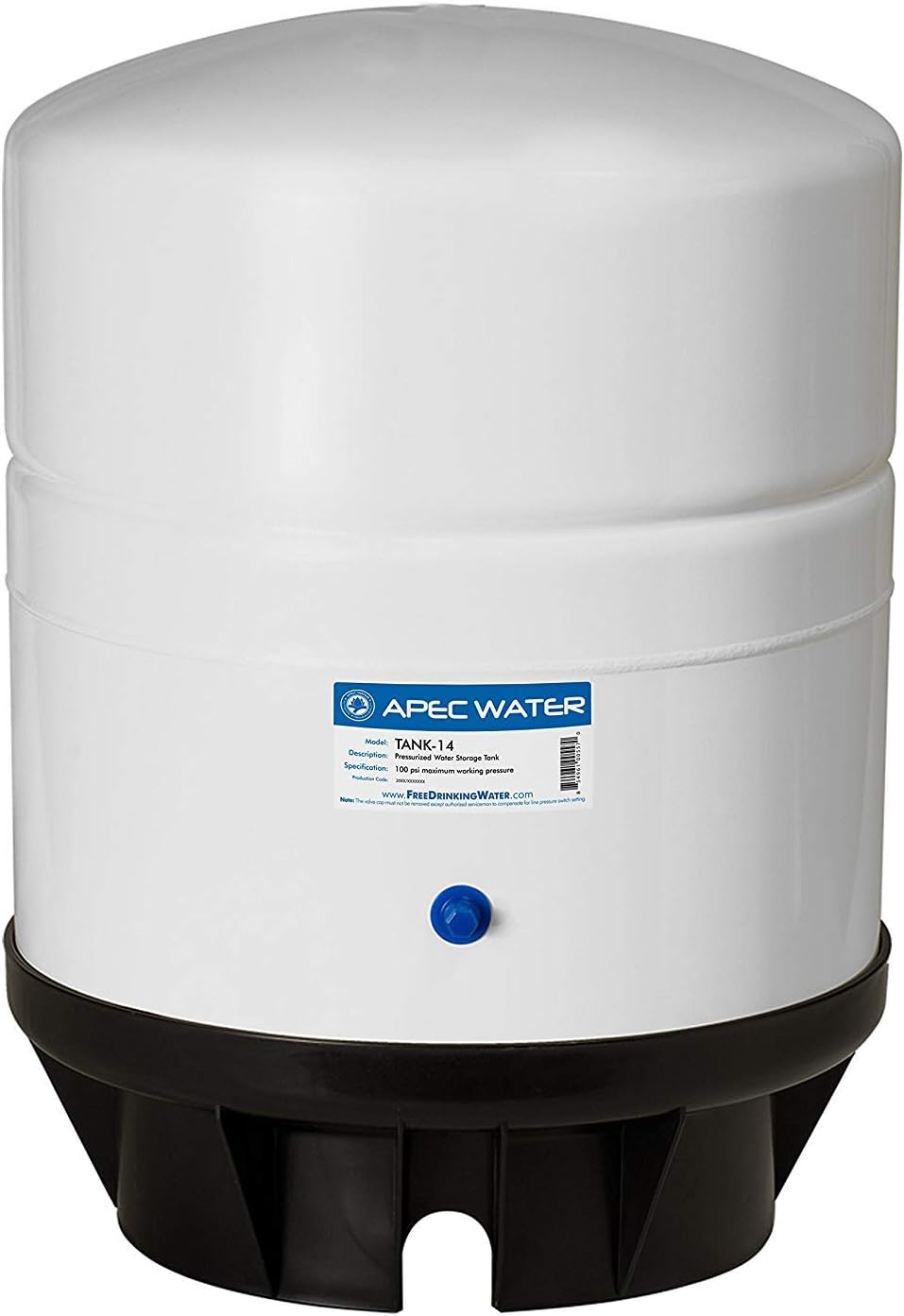APEC TANK-14 14 Gallon Pre-pressurized Reverse Osmosis Water Storage Tank