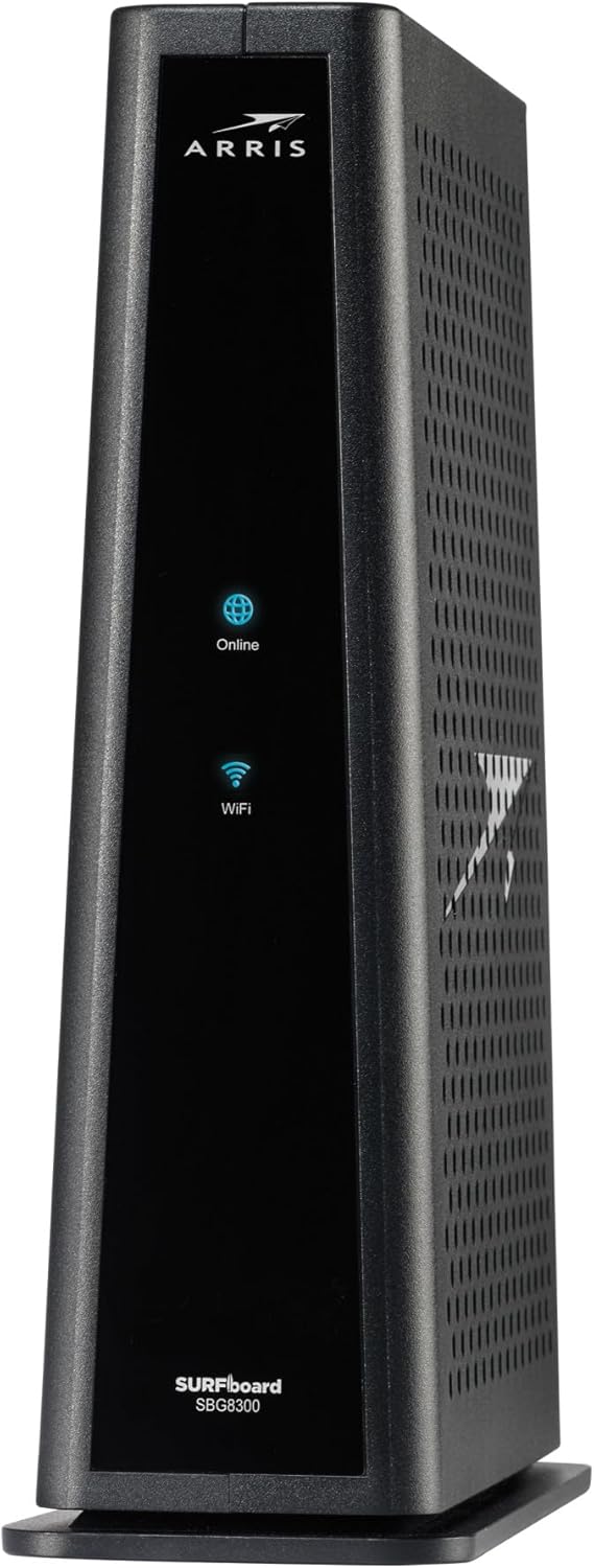 Arris (SBG8300-RB) - Cable Modem Router Combo - Fast DOCSIS 3.1 Gigabit & AC2350 WiFi,Comcast Xfinity, Cox, Spectrum & More, 1 Gbps Max Internet Speeds, 4 OFDM Channels - Renewed