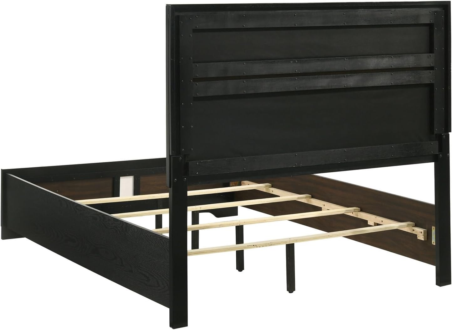 HomeStock French Fabulous 5-Piece Full Bedroom Set Black