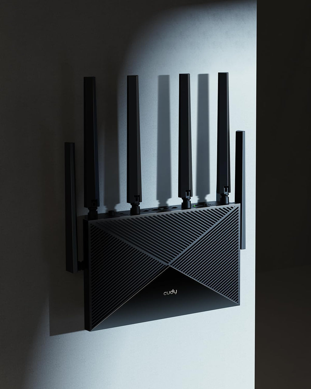 Cudy Tri-Band WiFi 7 BE11000 Router, 6-Stream 10 Gbps, 4 × 2.5G Ports, Up to 11000Mbps, VPN Server and Client, Cudy APP and Mesh, 6 × High-gain Antennas, WR11000 (Renewed)