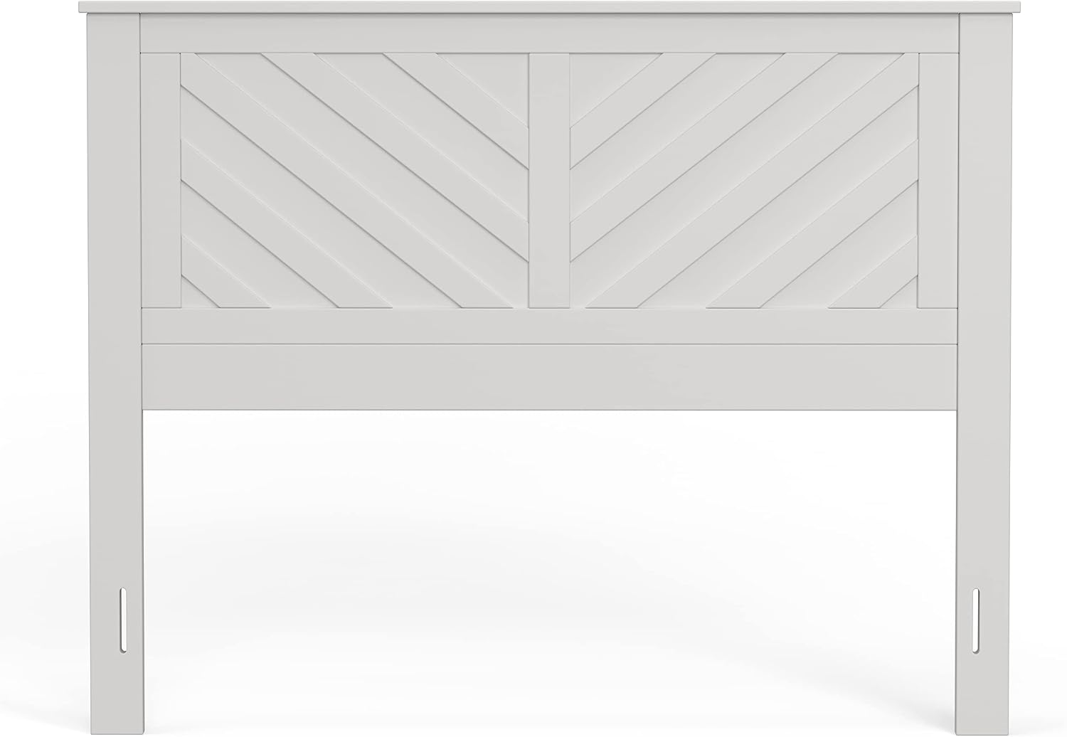 Glenwillow Home LaFerme Wood Panel Headboard in White - Full Size