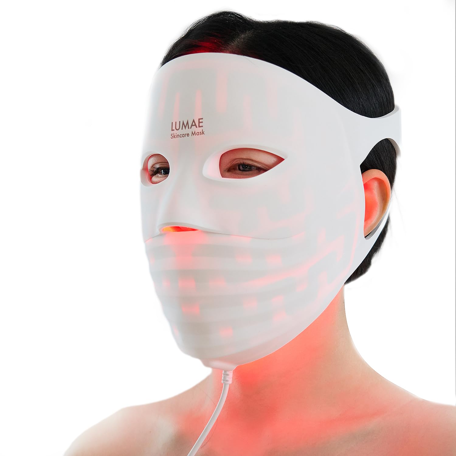 LED Light Therapy Mask for Face, Home Use Anti-Aging Skin Care Device, 330 LEDs, 5-in-1 LED Colors with Deep NIR 1072nm, NIR 830nm, Red, Yellow & Blue Light
