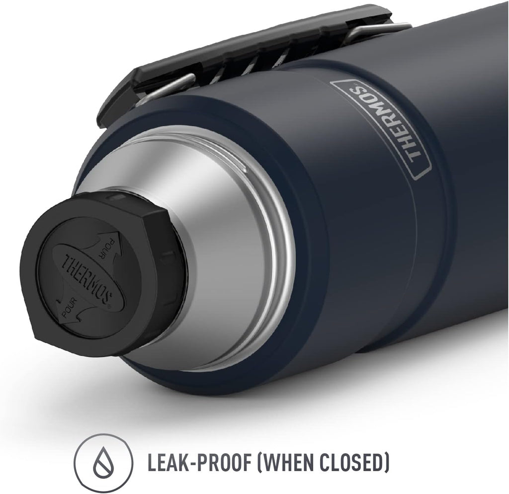THERMOS Stainless King Vacuum-Insulated Beverage Bottle,40 Ounce,Midnight Blue,(Pack of 4)