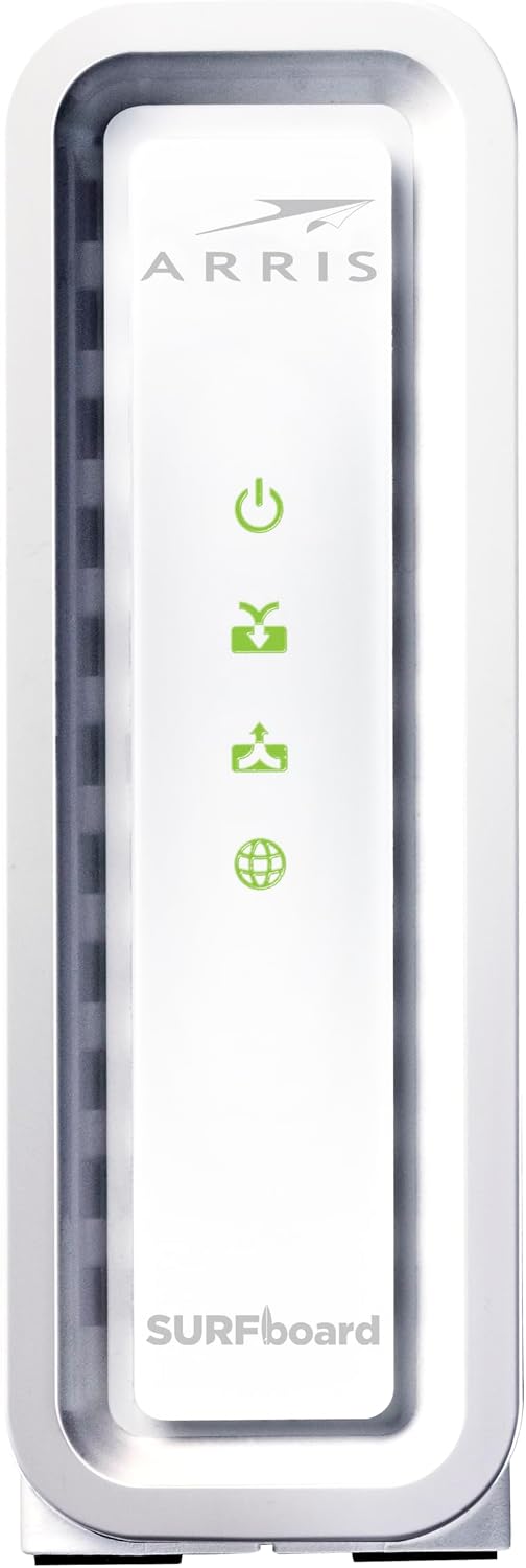 ARRIS SURFboard SB8200 DOCSIS 3.1 Multi‑Gig Cable Modem | 2 -1Gbps Ethernet Ports | Works with Xfinity, Cox, Spectrum | For Cable Internet Plans up to 2Gbps | Modem Only, Router Required