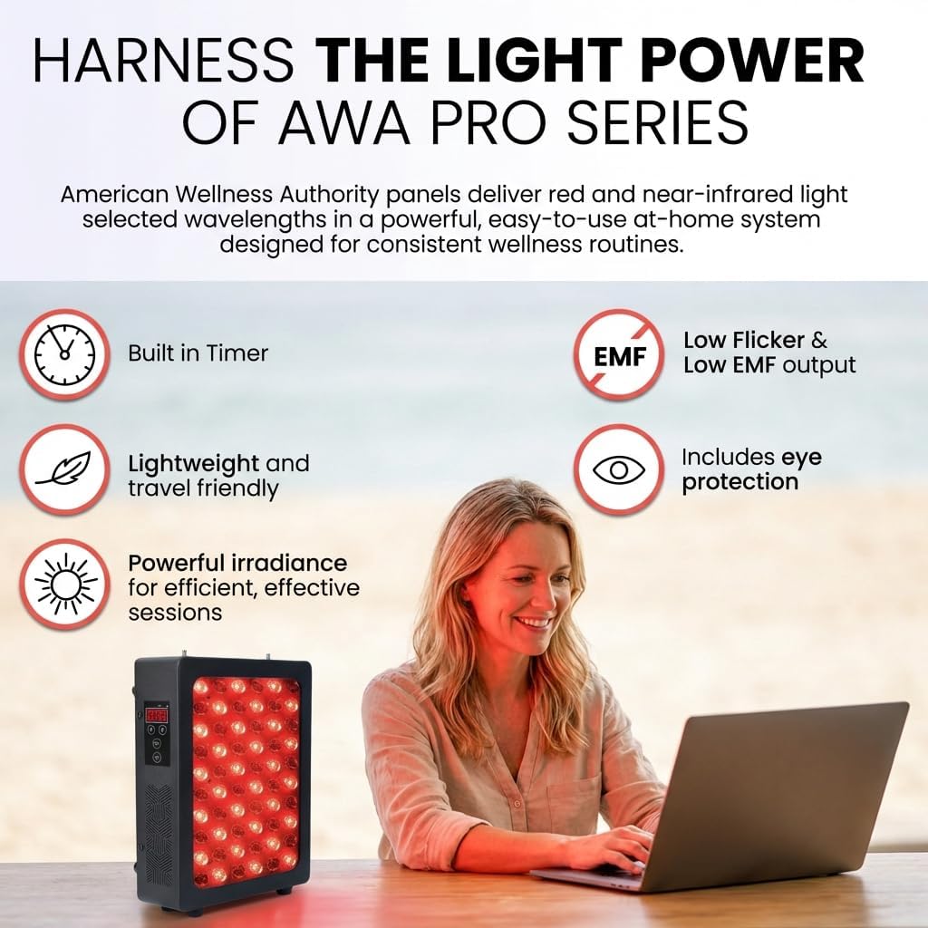 FSA Red Light Therapy for Face and Body, Near Infrared Red Light Therapy Panel 660nm and 850nm, High Power Full Body Hanging Panel, Skin Care Neck Relaxation Sleep with Remote FX300 HSA