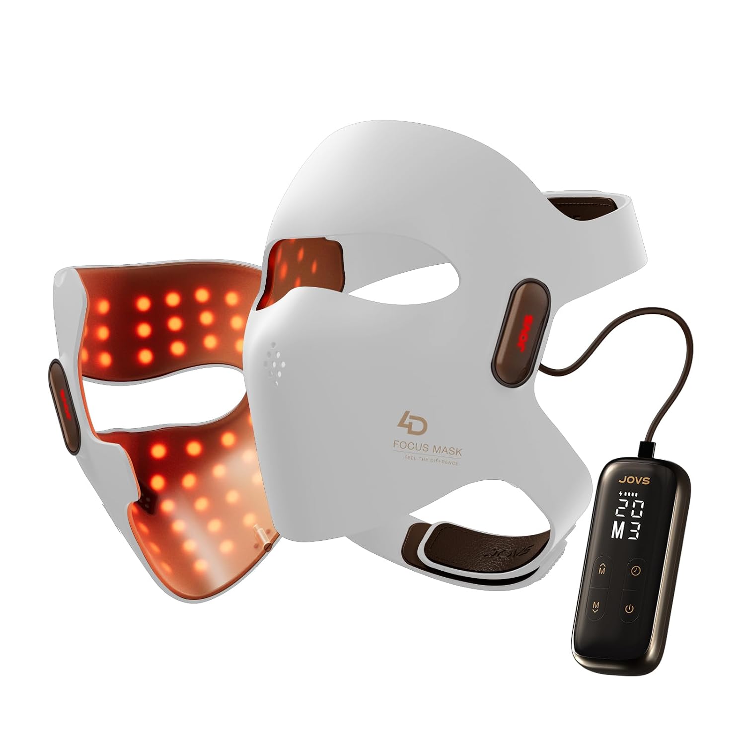 JOVS Laser Light Therapy Mask for Face (White)