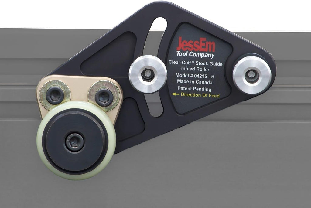JessEm 04215 Clear-Cut Precision Stock Guides with Dual Roller Hold-Down System for Router Table Fences