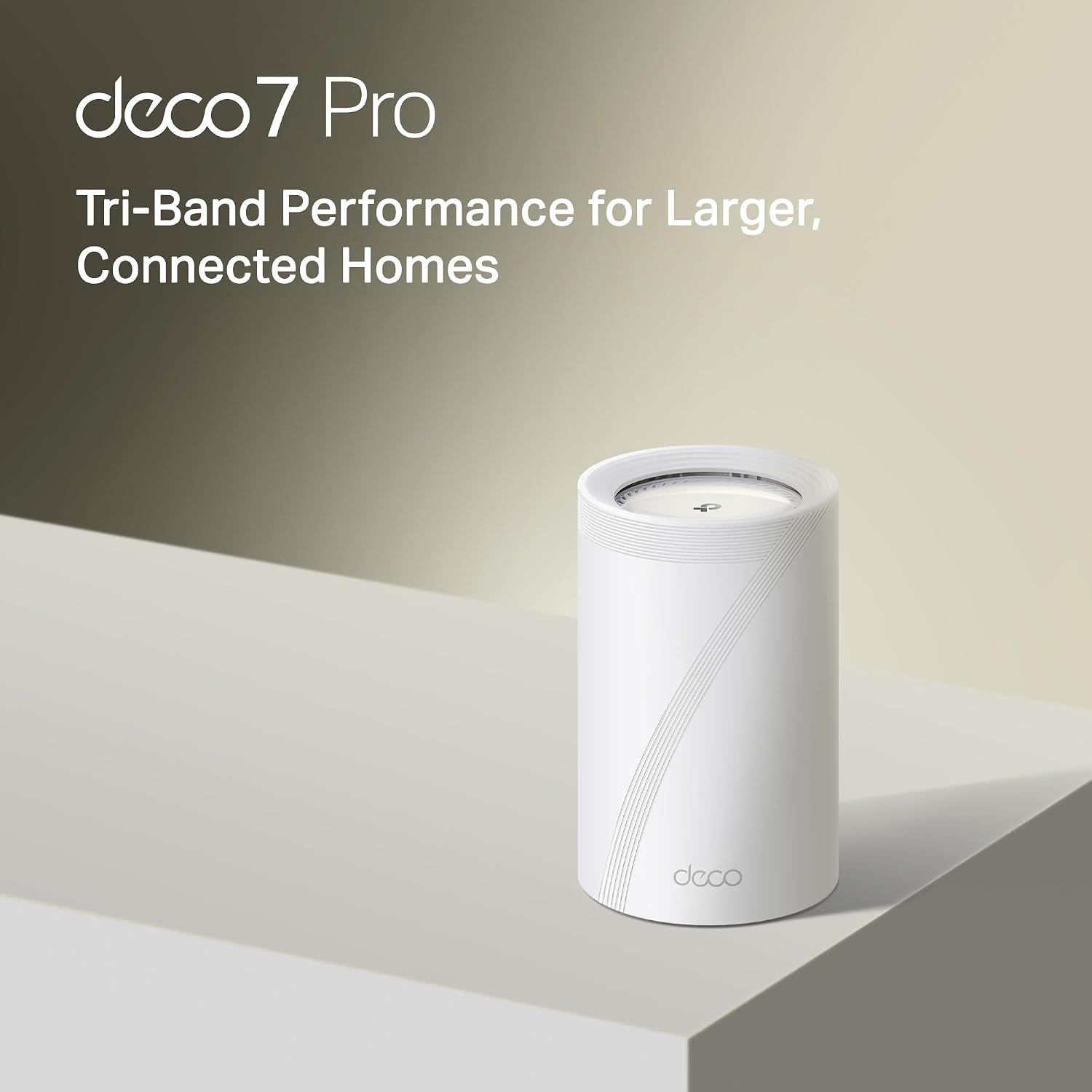 TP-Link Deco 7 Pro BE14000 Tri-Band Wi-Fi 7 Whole Home Mesh System | 8-Stream 14 Gbps | 10G WAN/LAN Port | Up to 8100 Sq.ft, 200 Devices Capacity | 320 MHz, HomeShield, AI-Roaming | BE67 1-Pack Router