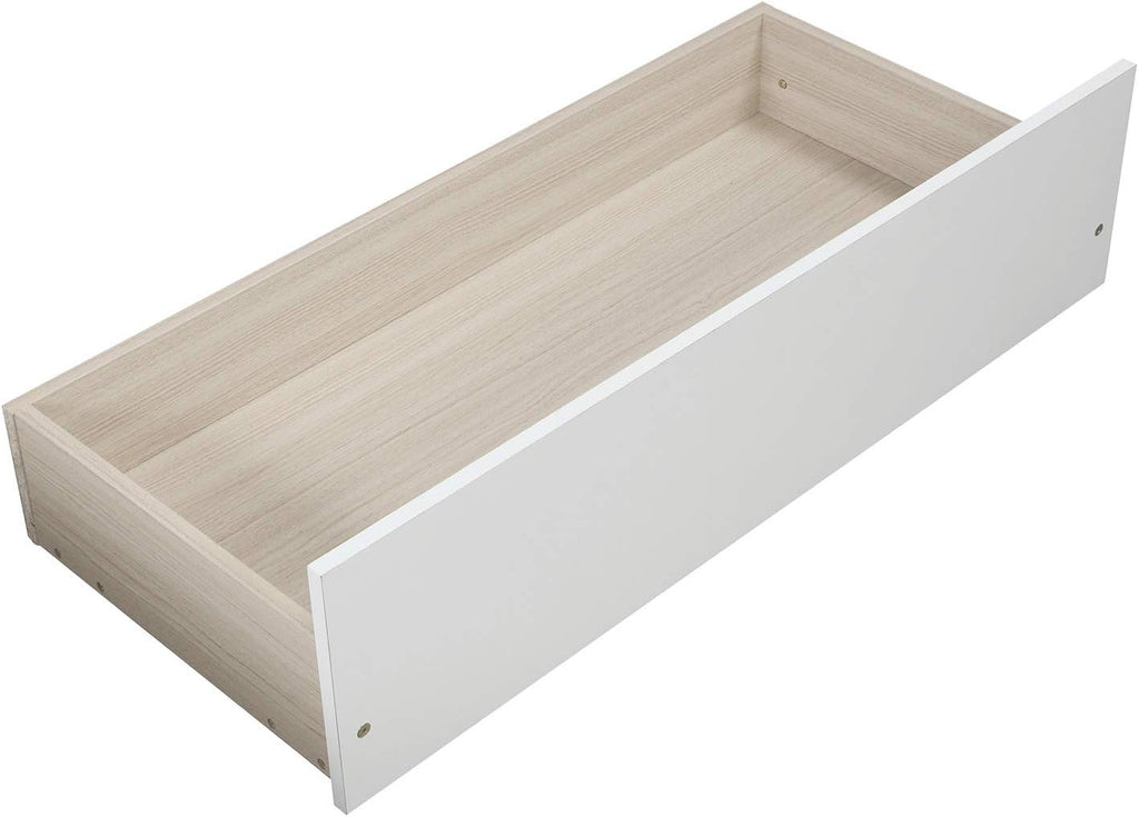 Harper & Bright Designs Twin Bed with Drawers, Solid Wood Platform Bed with Storage and Headboard, Footboard, Wood Slat Support (Twin Size, White)