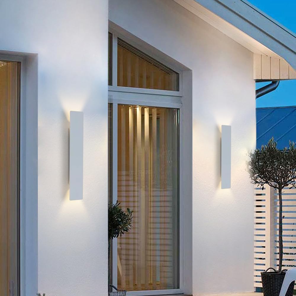 Apliques LED de pared para exteriores - Luminaria impermeable para Porche, Patio, jardín y garaje
