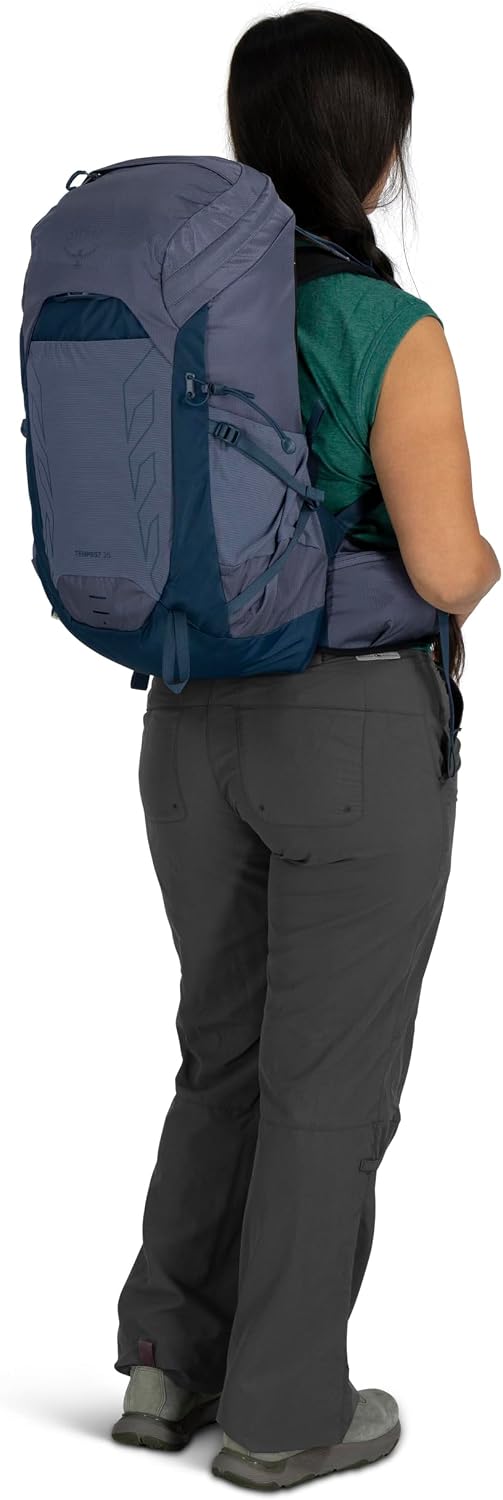 Osprey Tempest 26L Women's Lightweight Hiking Backpack - Daypack for Travel & Camping, Black/Coal Grey