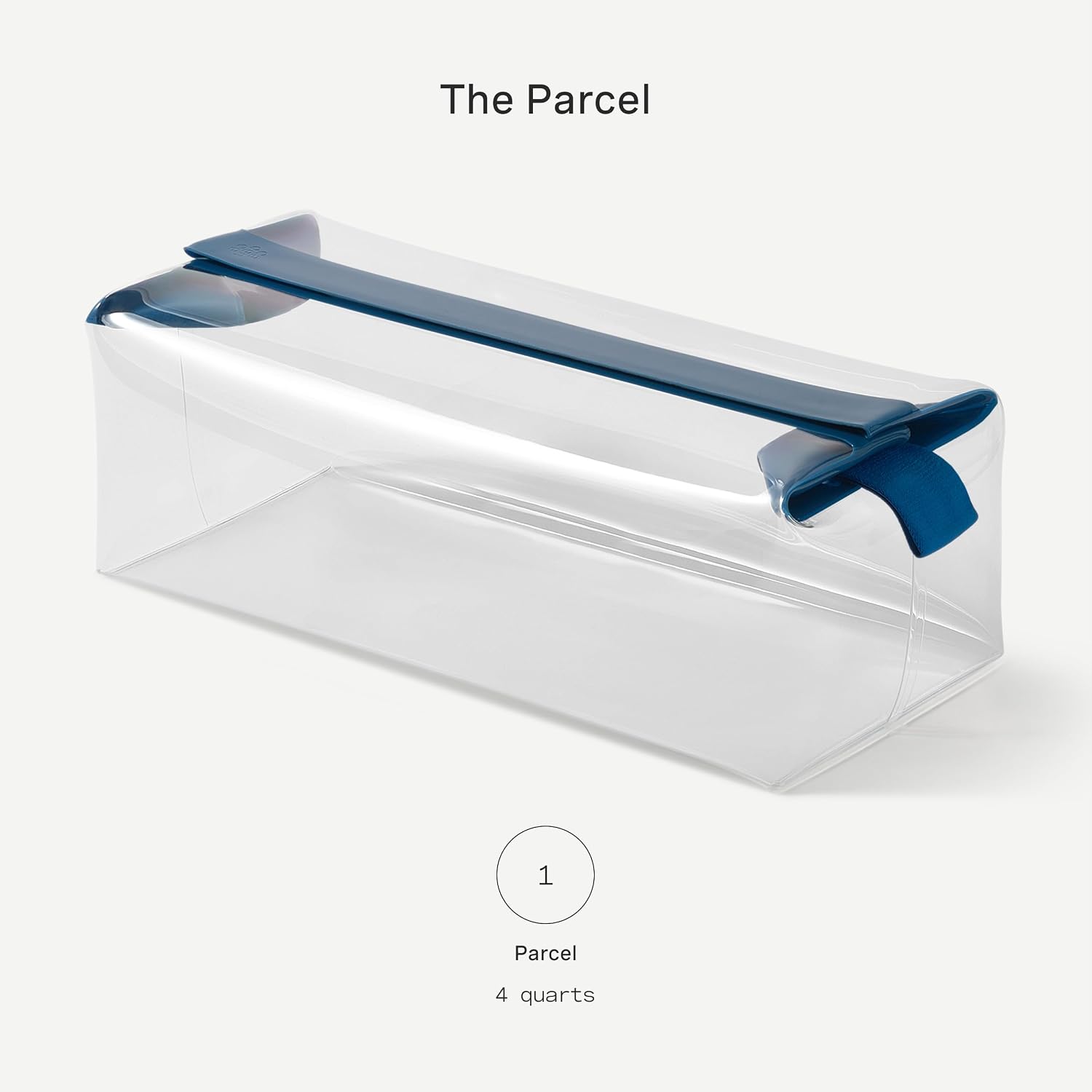 Cadence Parcel - Clear Kit with Magnetic Closure - Durable and Leak-Resistant Travel Toiletry Kit - Extra Large Cove Parcel