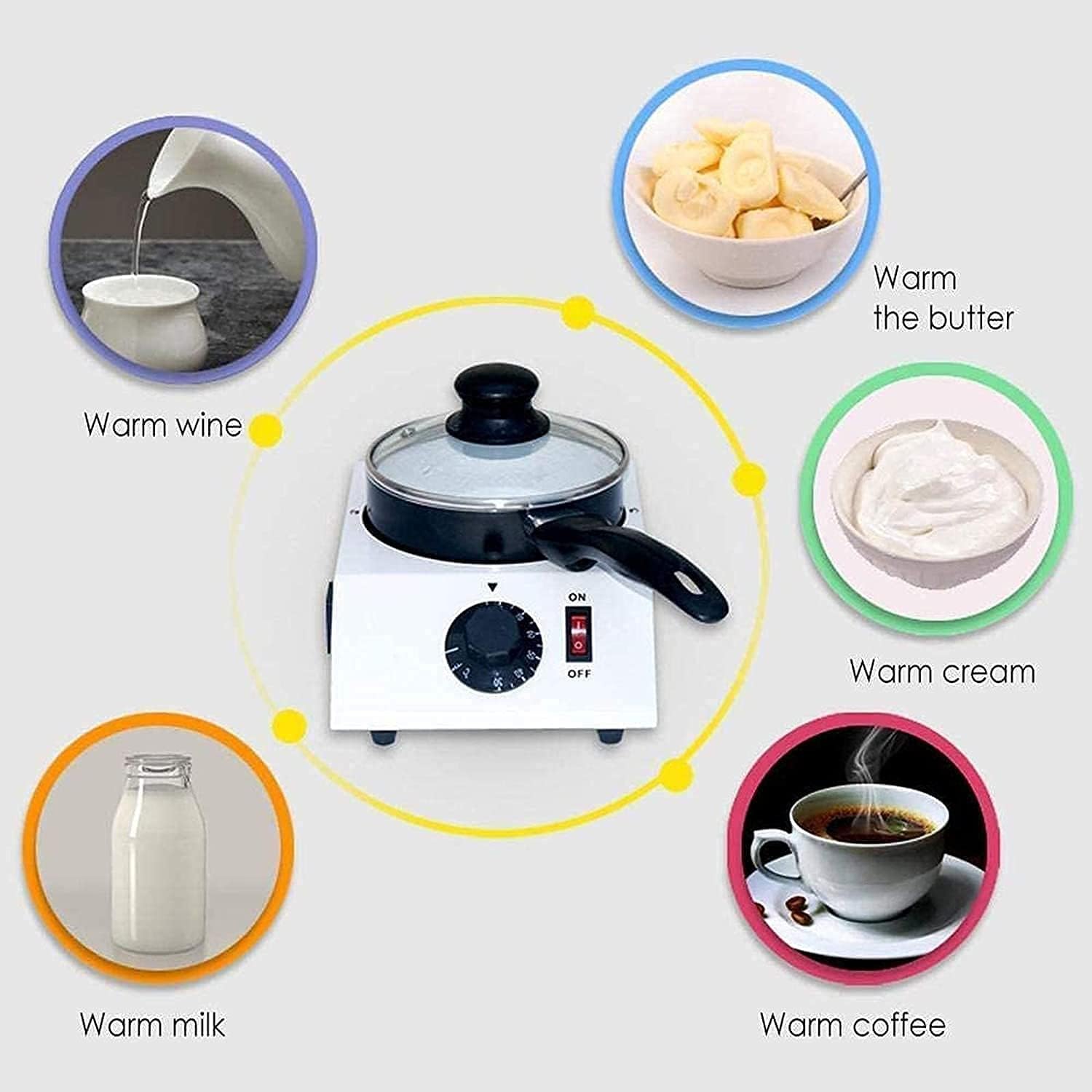 Feiyx Single Pot Heater Paraffin Wax Warmer Machine, Adjustable Temperature Machine Facial Skin Equipment SPA Hair Removal Tool,for Full Body, Legs, Face, Eyebrows, Bikini