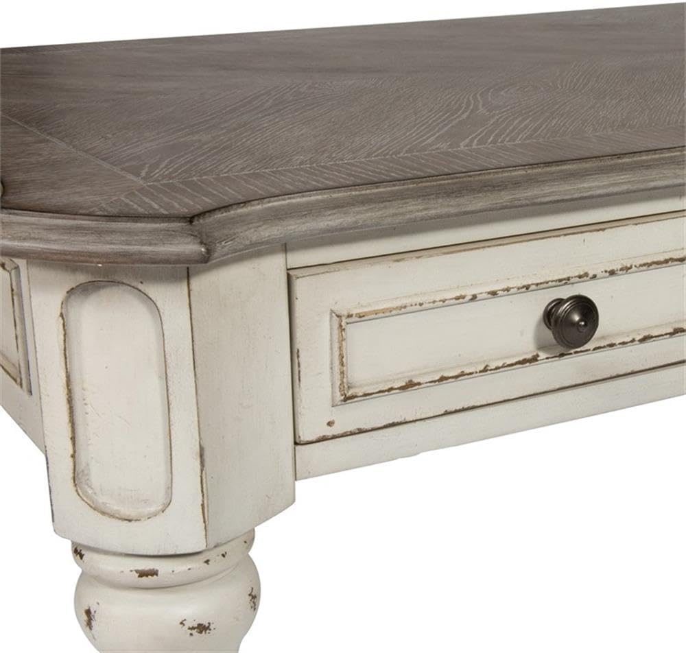 Liberty Furniture Industries Magnolia Manor Writing Desk, White