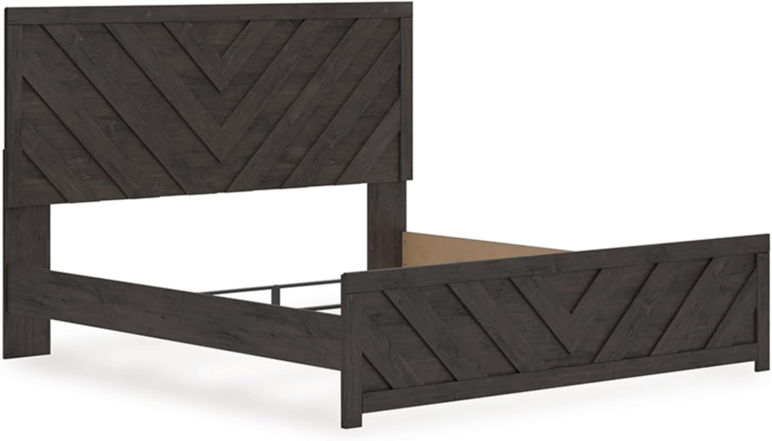Signature Design by Ashley Prendonea Casual King Panel Bed, Foundation or Box Spring Needed, Gray