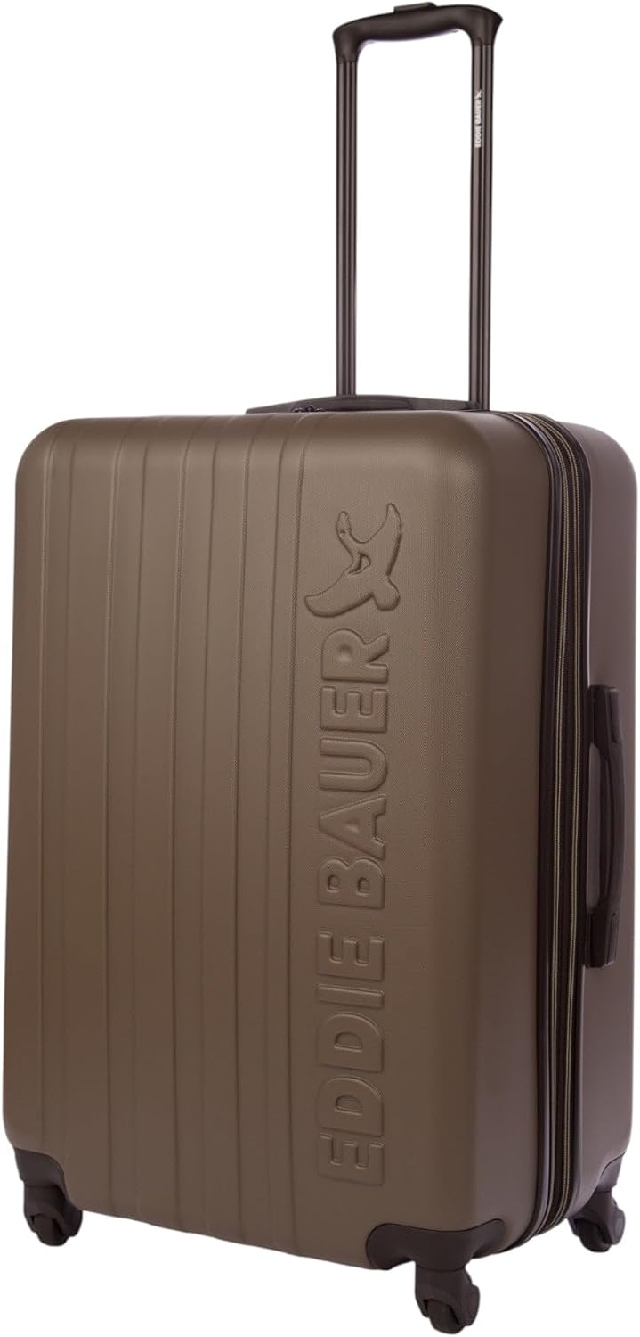 Eddie Bauer Flatiron Check-In 28' Luggage | Hardside | Spinner Wheels | Expandable | Lightweight | Travel Essentials - Dark Fatigue