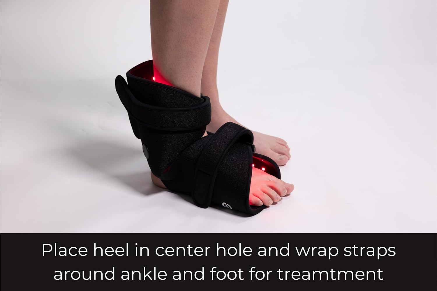 Fringe Red Light Therapy for Body, with Vibration Massage, Use Anywhere, Knee, Elbow, Foot, Hand & Ankle, Both Red 660nm and Infrared 850nm, 360 LED Lights, Sports Recovery