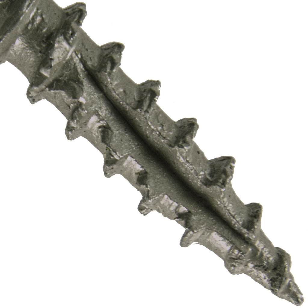 Jake Sales #10 x 2-3/4' Castle Gray Colored Composite Decking Wood Screw with Torx/Star Drive Head - Decking Exterior Coated - AQC Lumber Compatible Full Box ~ Screws