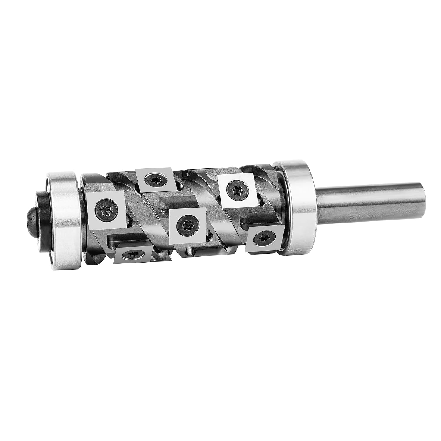 SpeTool Top&Bottom Bearing Flush Trim Router Bit 1/2 Shank with 10PCS Carbide Inserts Replacement, Woodworking Templates Patterns Bits Industrial Grade Trimmer Cutting Tools