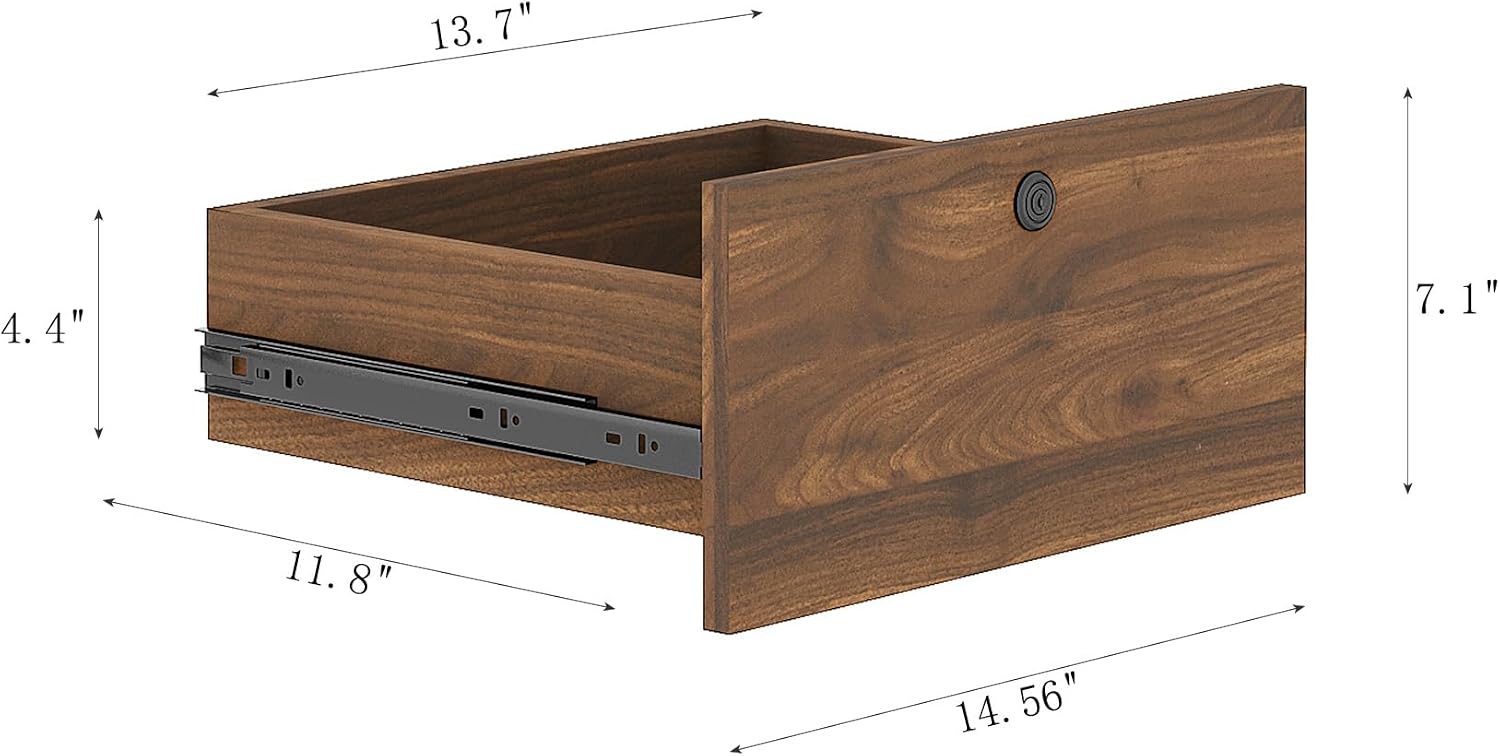 Gecheer Nightstands Set of 2 with Charging Station, Smart Nightstand with Night Light & Bookshelf, Modern Farmhouse Bedside Tables, Wooden Storage Cabinets for Bedroom, Living Room, Corridor