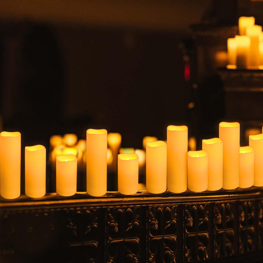 72-Pack LED Flameless Candles with Remote Control - Perfect for Home, Parties, and Special Occasions - Create a Magical Ambiance Effortlessly(Three Sizes)