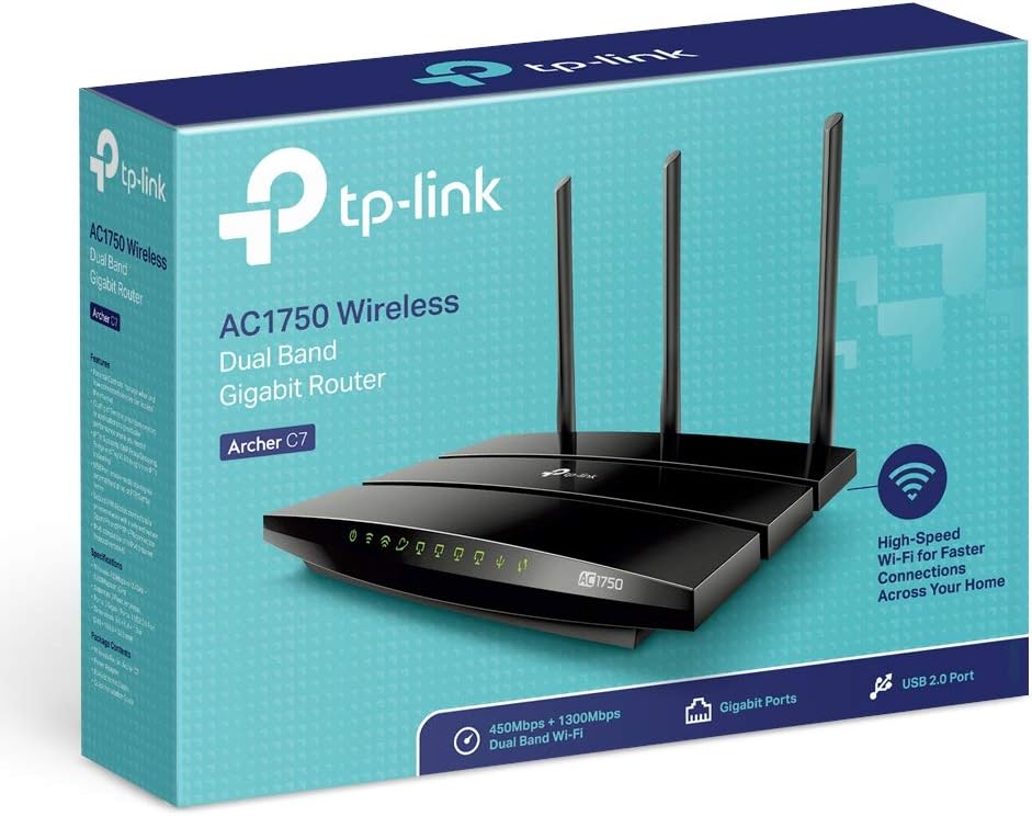 tp-link WiFi Router AC1750 Wireless Dual Band Gigabit (Archer C7), Router-AC1750