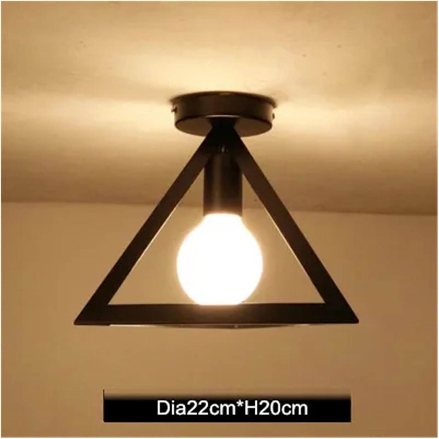 Chandelier, V-intage Ceiling Lights Iron Black Lamp Retro Cage Light Kitchen Fixtures Luminaria Lamparas De Techo Home Lighting(B Style)