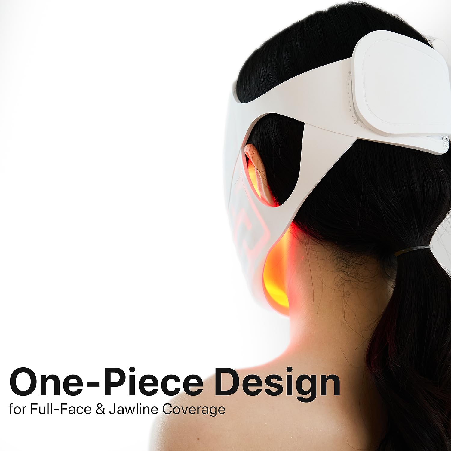 LED Light Therapy Mask for Face, Home Use Anti-Aging Skin Care Device, 330 LEDs, 5-in-1 LED Colors with Deep NIR 1072nm, NIR 830nm, Red, Yellow & Blue Light