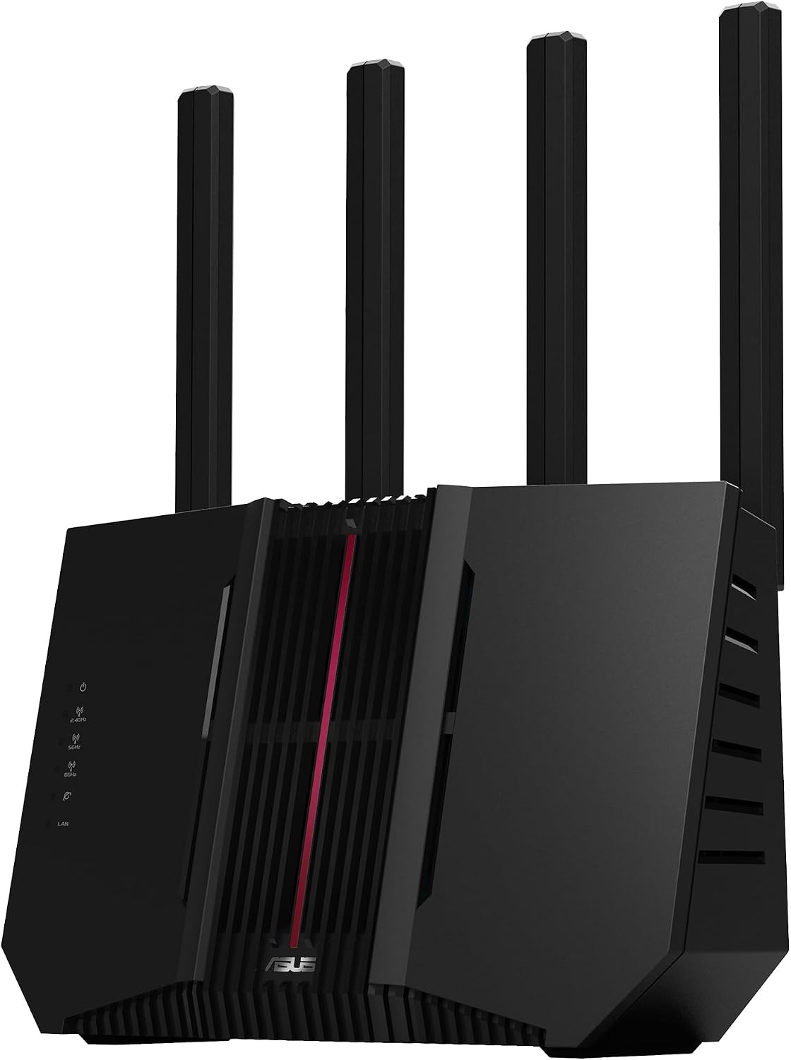 ASUS RT-BE9700 Tri-Band WiFi 7 Smart AiMesh, Extendable Router, 10G Port, Parental Controls & VPNs, Advanced Network Security